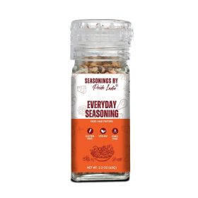 Pride of India Everyday Seasoning 2.3 oz (65 gm) w/ Convenient Grinder Cap Tangy Spicy All Purpose Mixes |Himalayan Pink Salt Garlic Exotic Spice