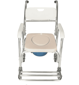 Nursing Room Soft Cushion Toilet Chair (Option: White Beige)