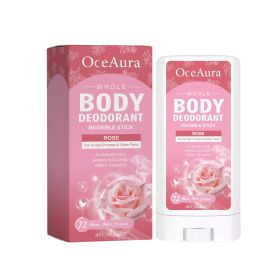 OceAura Rose Body Deodorant Stick With Rose Fragrance Is Natural And Refreshing To Reduce Underarm Odor (Option: 3pcs)