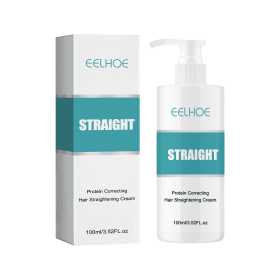 EELHOE Protein Corrective Straightening Cream Smoothing Frizz Repairing Damaged Hair Leave-In Smoothing Conditioner (Option: 3pcs)