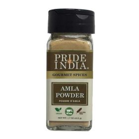 Pride of India – Amla Powder – Gourmet Spice – Tangy & Savory – Pure Indian Gooseberry Ground – Antioxidant Rich – GMO/Gluten Free – Easy to Use – 1.7 (size: 1.7 oz)