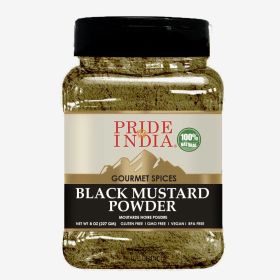 Pride of India – Black Mustard Seed Ground – Perfect Ingredient in Spice Blends – Spice up Pickles/Curries/Stews – Additives Free/Gourmet Spice – Easy (Value: Spices)