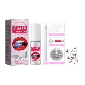 Jaysuing Tooth Gem Kit Jewelry Is Easy To Disassemble And Install, With Crystal Dental Drills And Sparkling Stickers (Option: 1PCS)